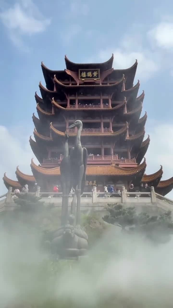 武汉不仅有樱花！来武汉不登黄鹤楼非好汉！#武汉市黄鹤楼公园#自联盟