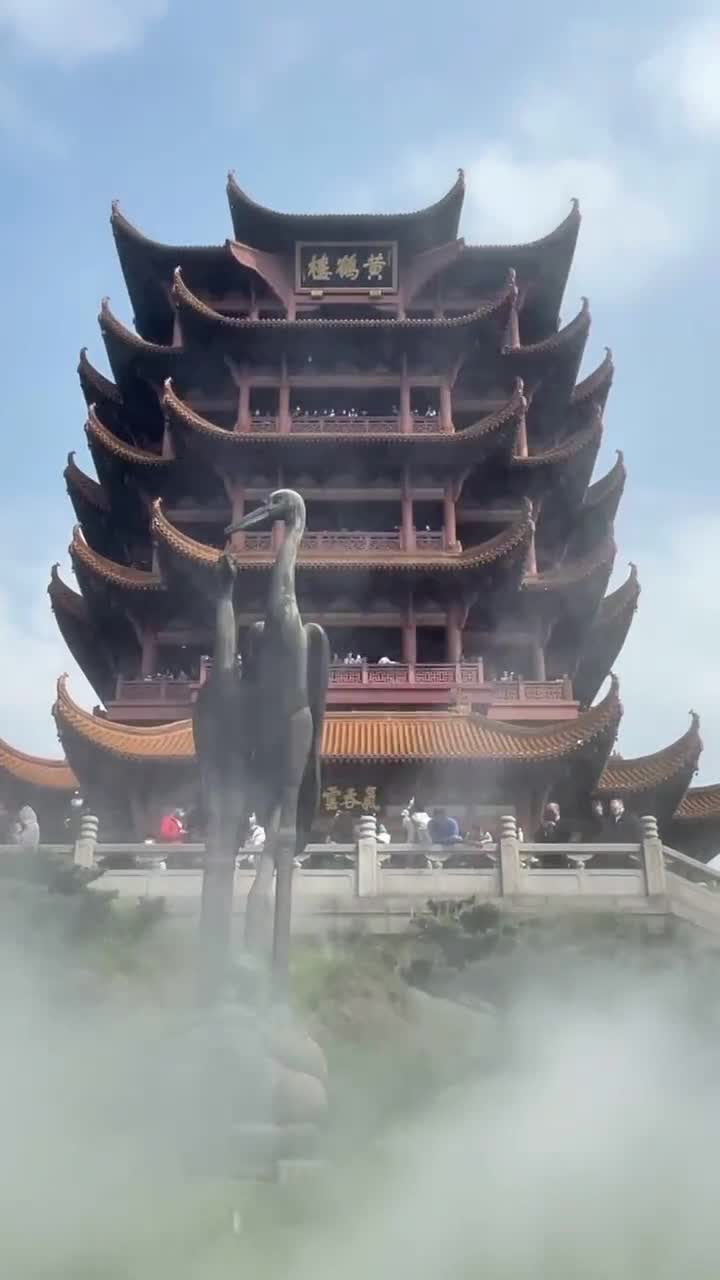 武汉不仅有樱花！来武汉不登黄鹤楼非好汉！#武汉市黄鹤楼公园#自联盟
