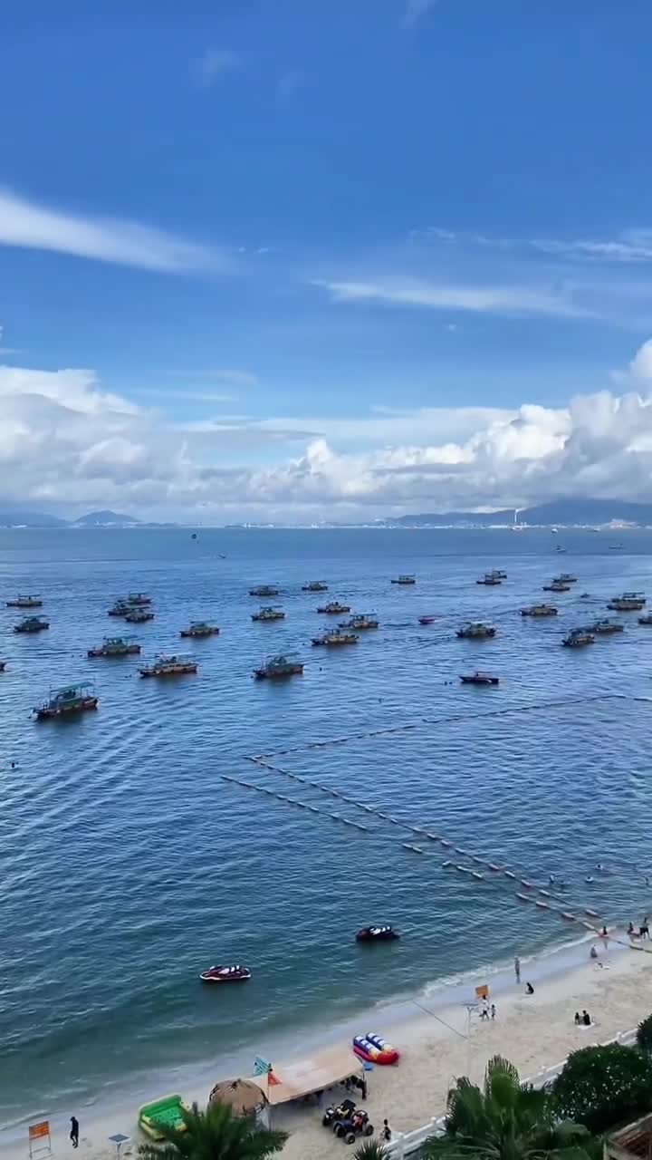 惠州巽寮湾 蓝蓝的 海面在发光！#惠东县巽寮湾	