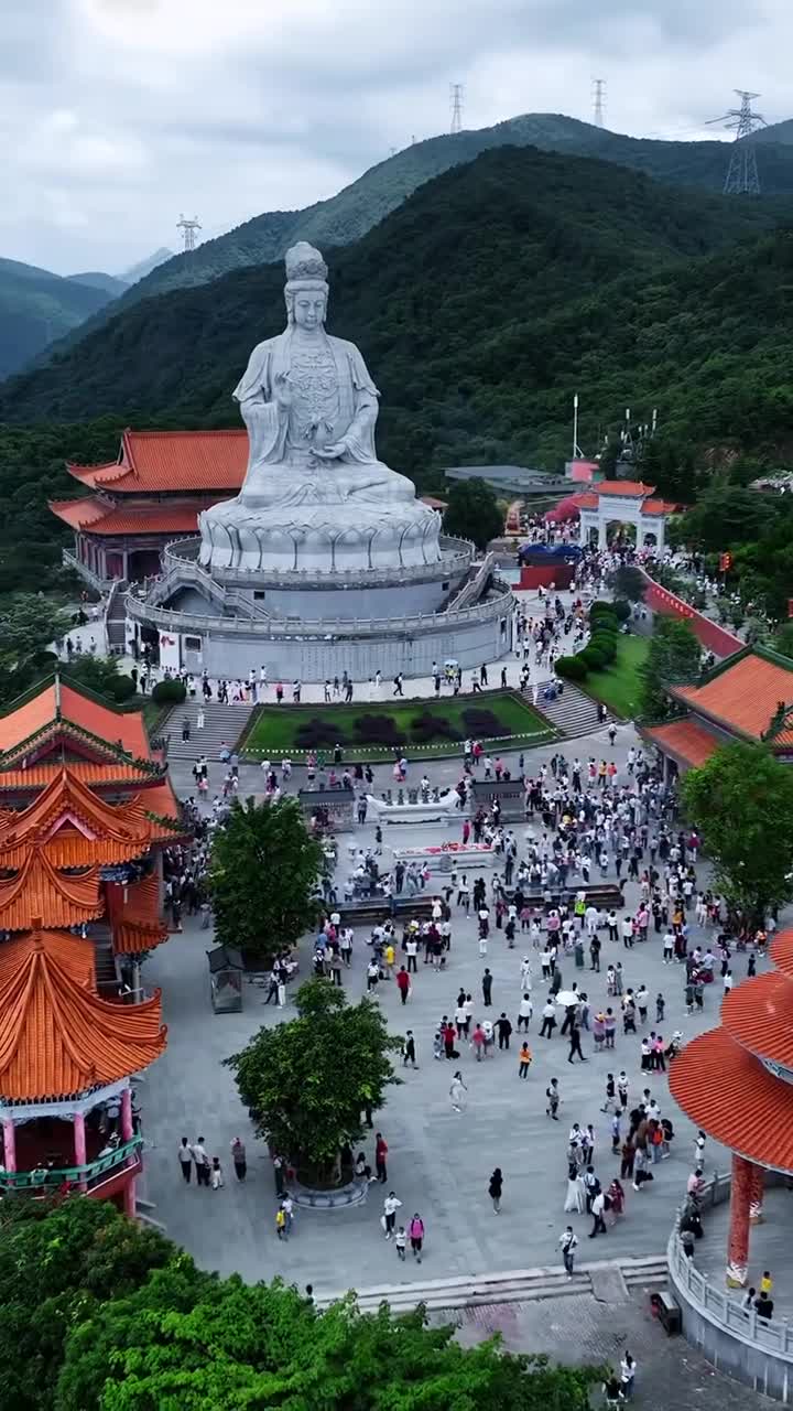如果你在广东，一定要来一次，东莞樟木头观音山祈福，#东莞观音山旅游风景区#自联盟