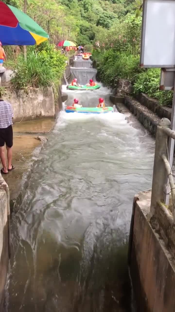 3亲子游玩好去处 # 夏日峡谷漂.流#平安峡漂流#自联盟